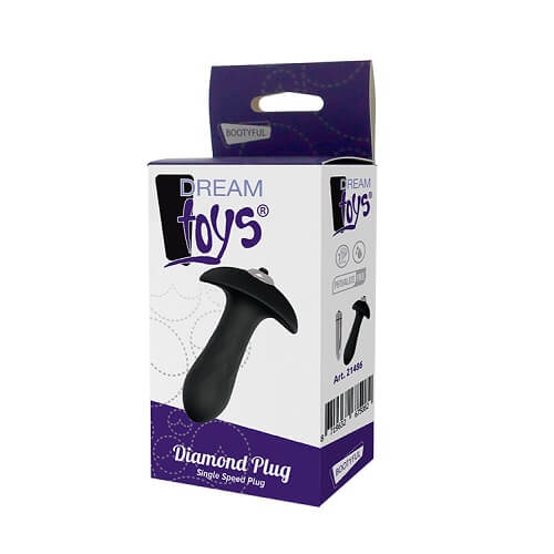 Diamond Textured Silicone Anal Vibrator