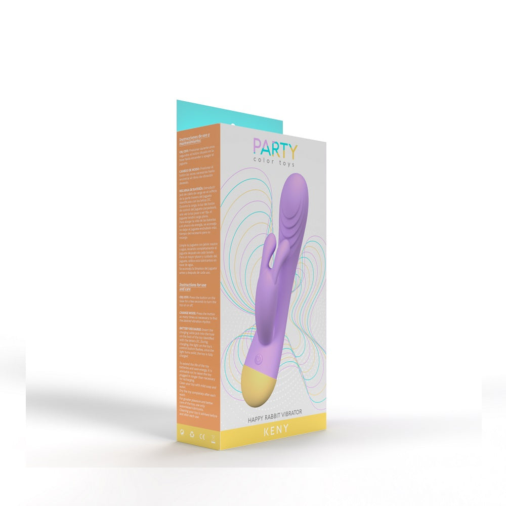 Party Color KENY Rabbit Vibrator Purple